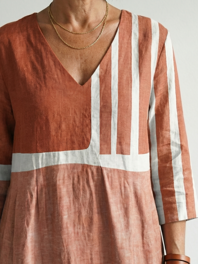 Remy | Effortless Striped Midi Dress