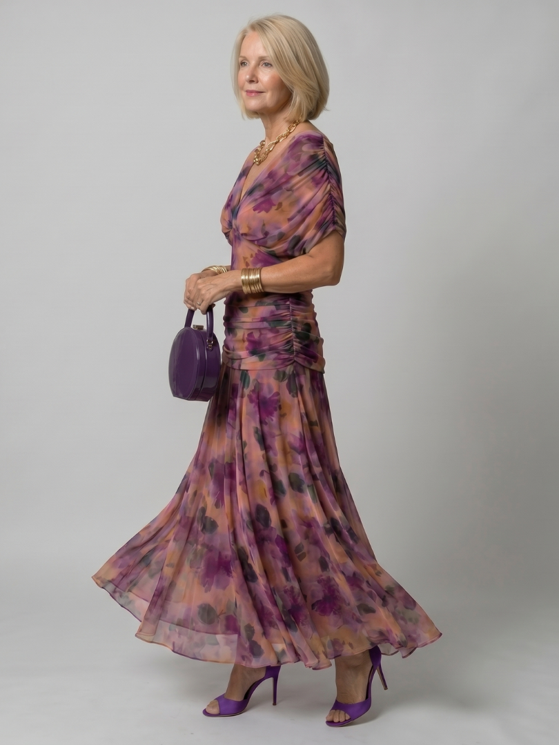 Stella & Grace™ | Off-Shoulder Flowing Midi Dress
