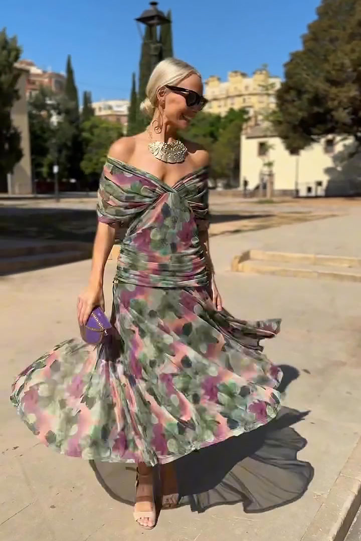 Bella | Coral Radiance Evening Gown