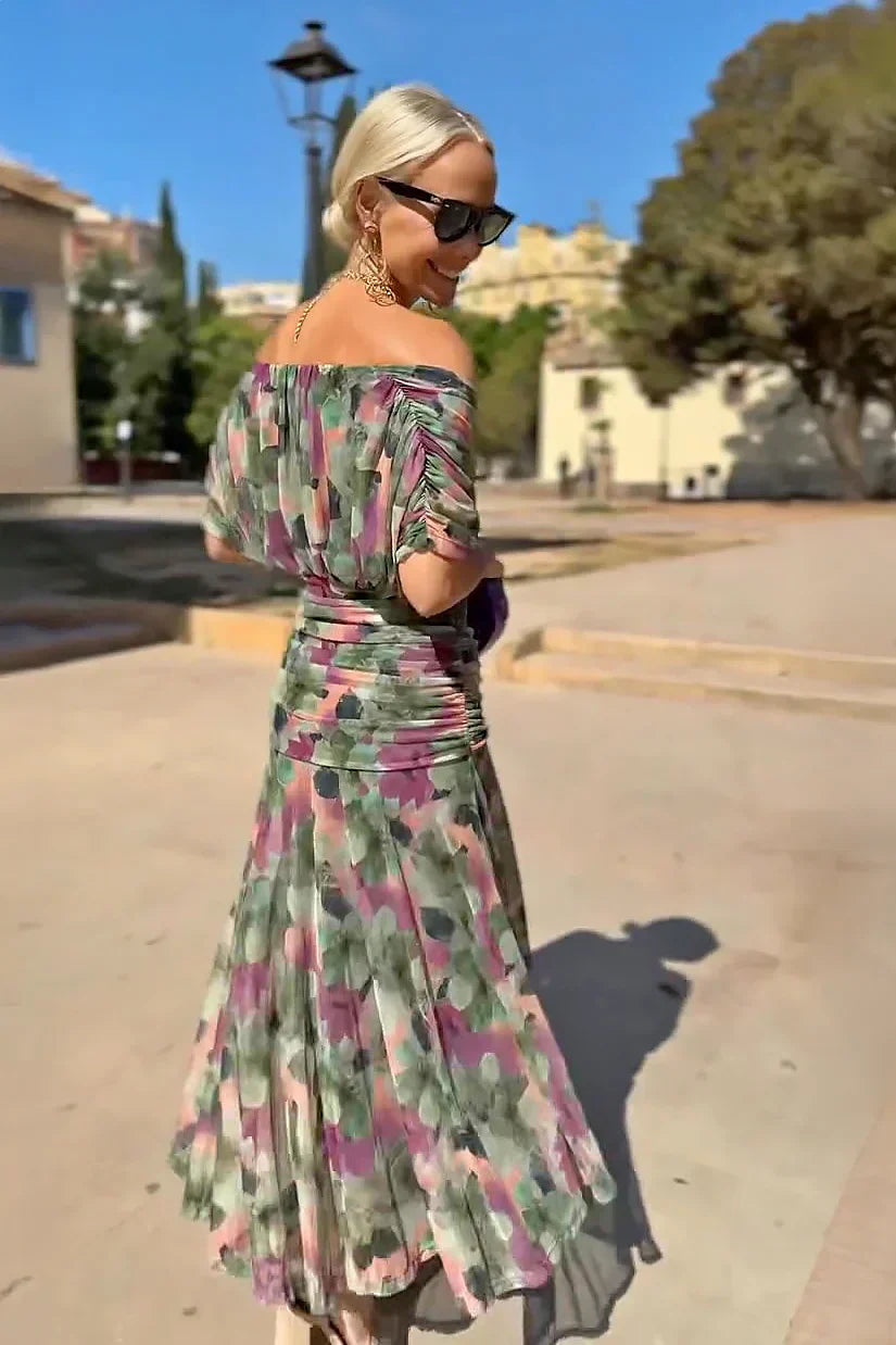 Bella | Coral Radiance Evening Gown