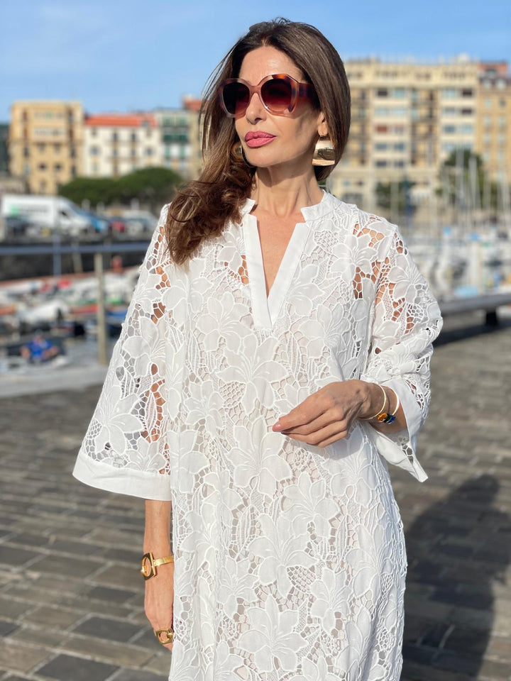 White Lace Luana Dress