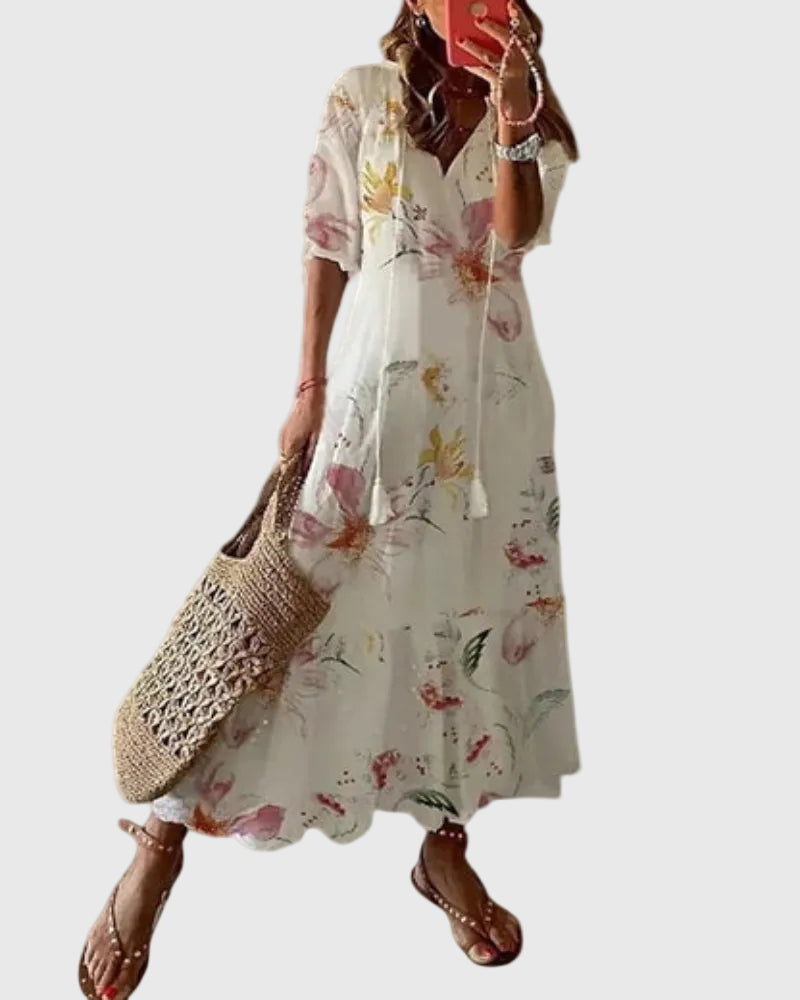 Amalia | Vintage Bohemian Summer Maxi Dress