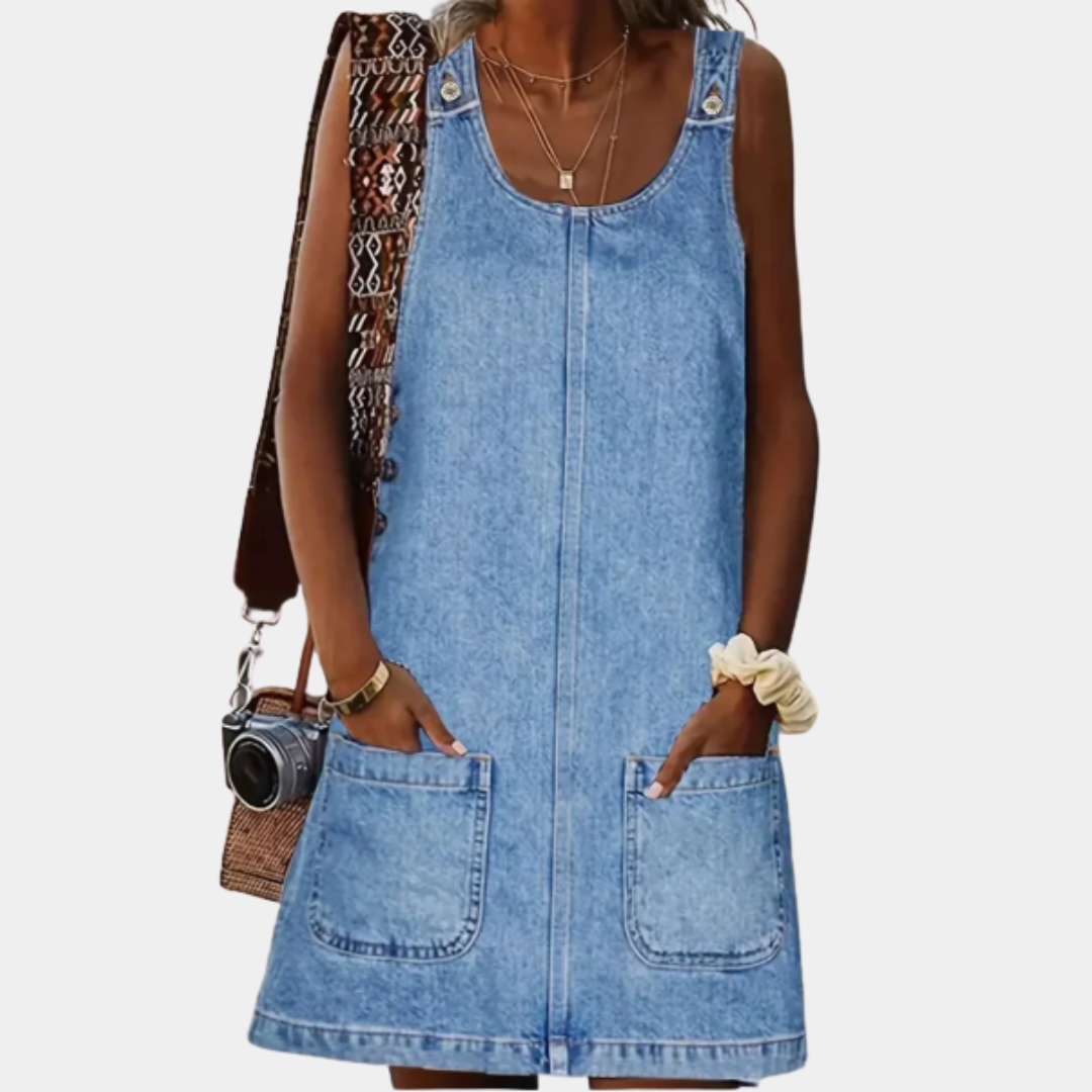 Saylor | Casual Denim-Style Dress