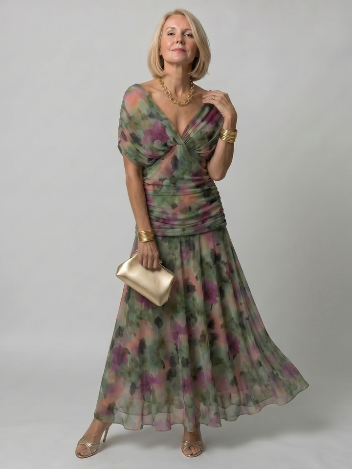 Stella & Grace™ | Off-Shoulder Flowing Midi Dress