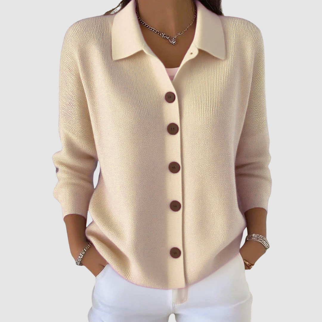 Knitted Button-Up Cardigan
