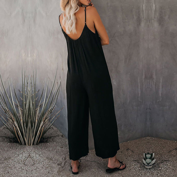 Rio™ | Chic Flowy Jumpsuit with Convenient Pockets
