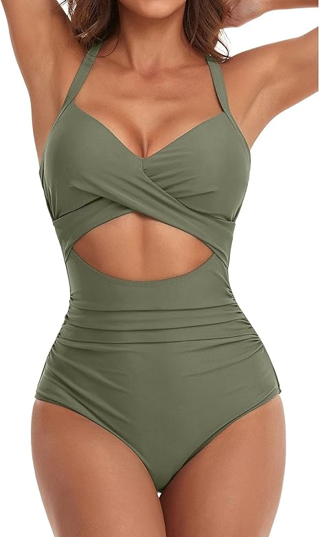 Supportive Ruched Sculpting Swimsuit