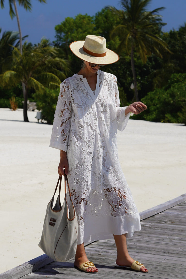 White Lace Luana Dress