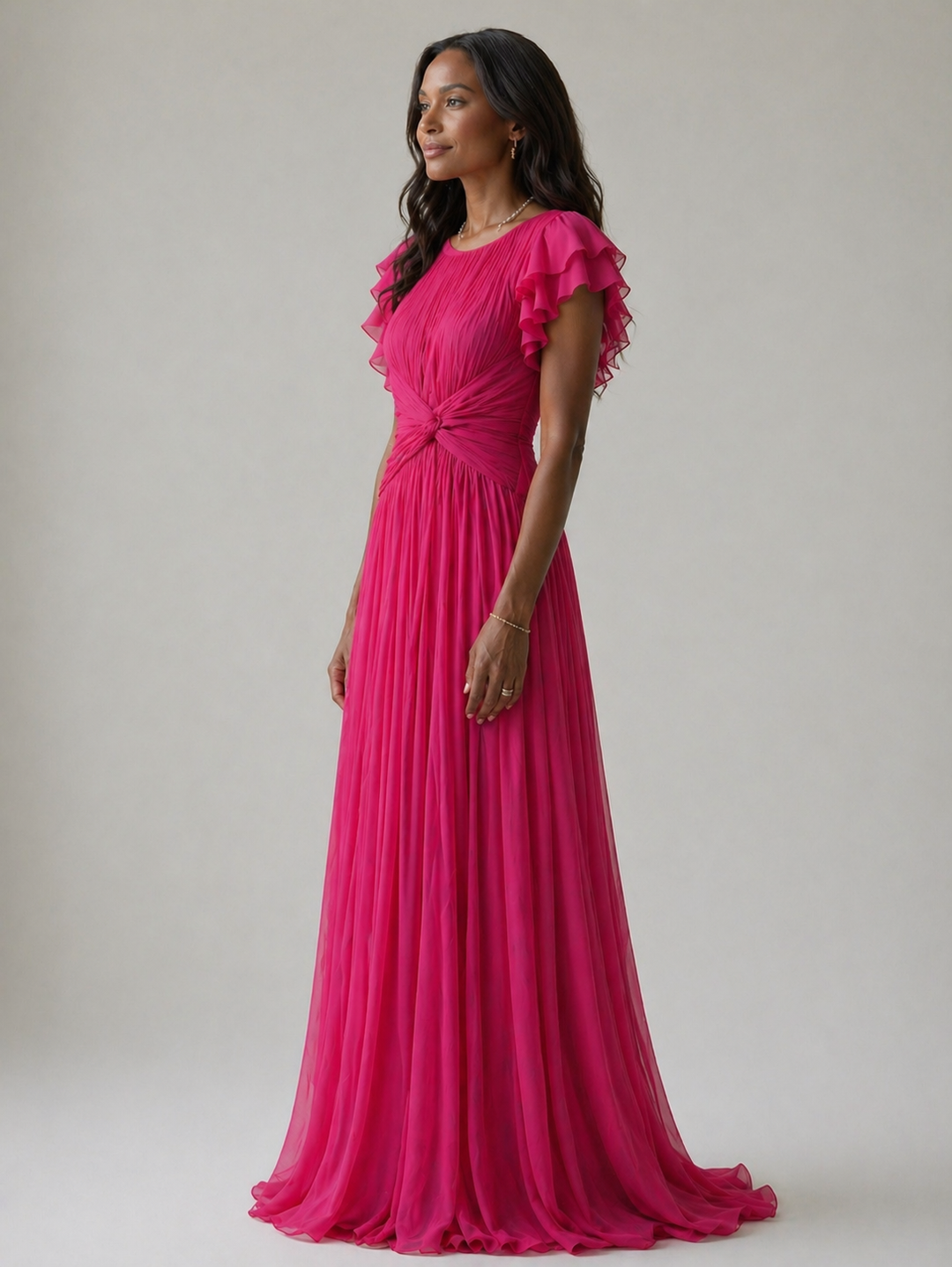 Stella & Grace™ | Elegant Pleated Evening Gown