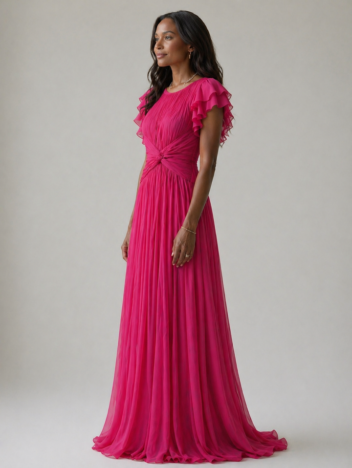 Stella & Grace™ | Elegant Pleated Evening Gown