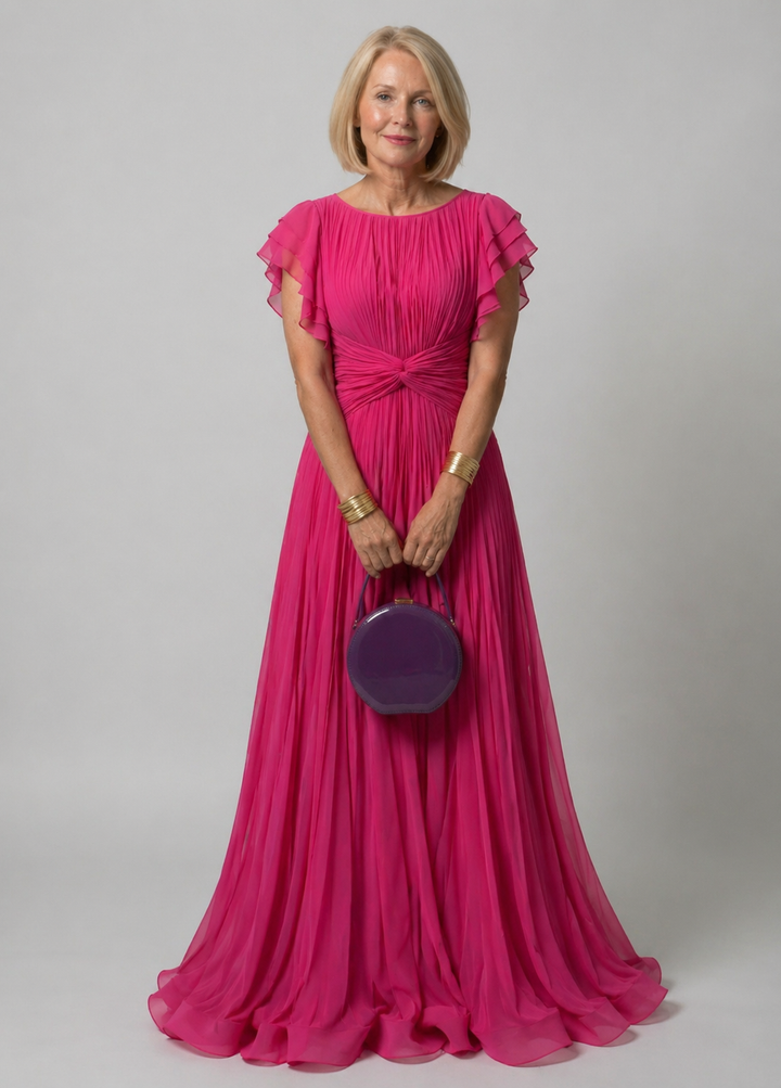 Stella & Grace™ | Elegant Pleated Evening Gown