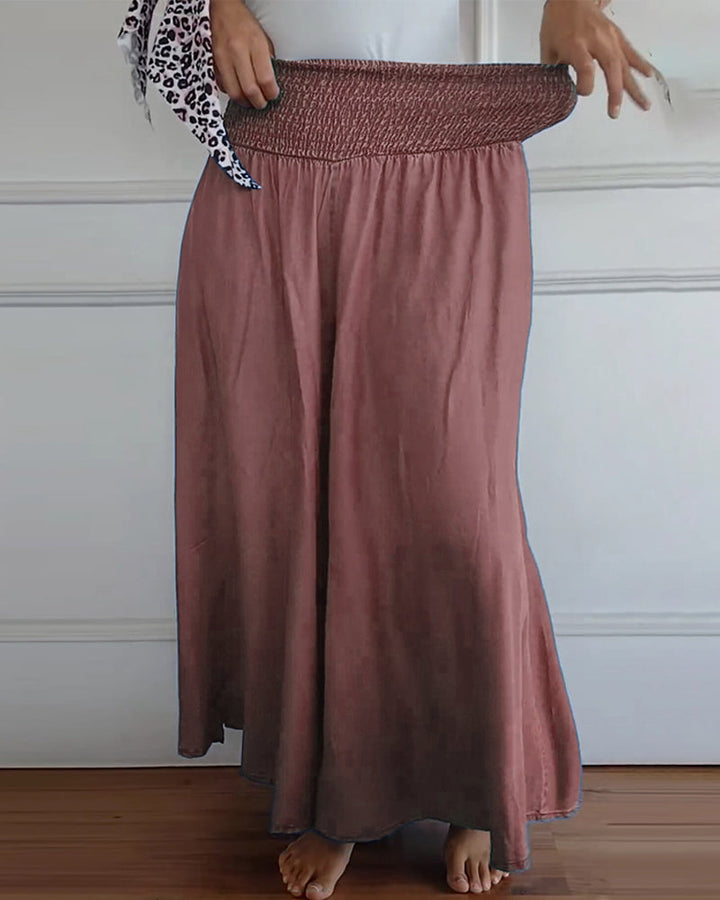 Reina - Comfy Wide-Leg Trousers Beach