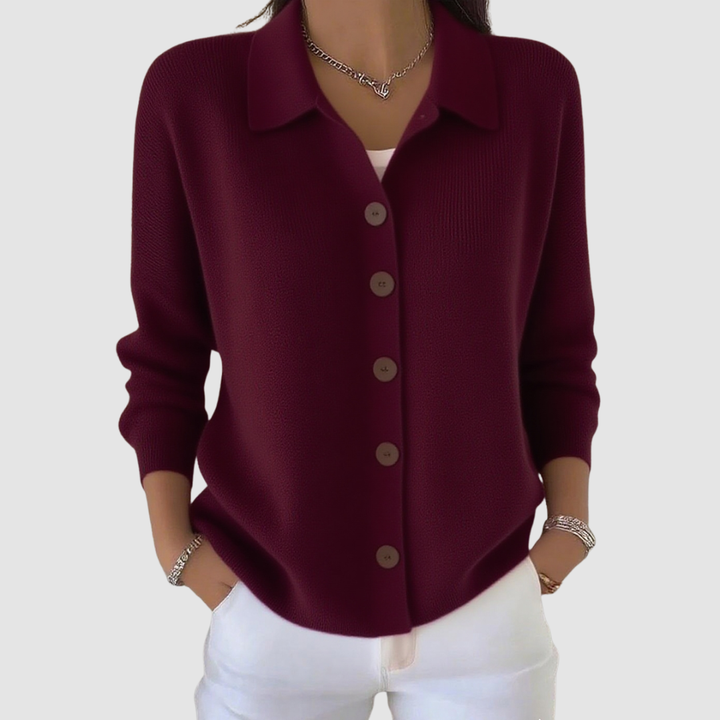 Knitted Button-Up Cardigan