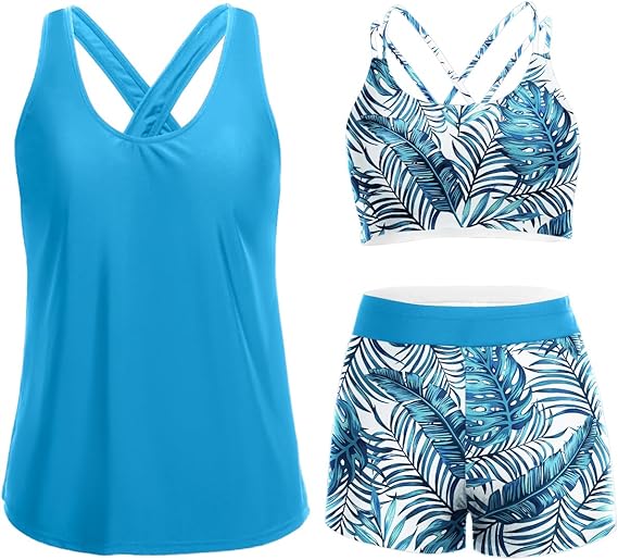 Supportive 3-Piece Tankini Set
