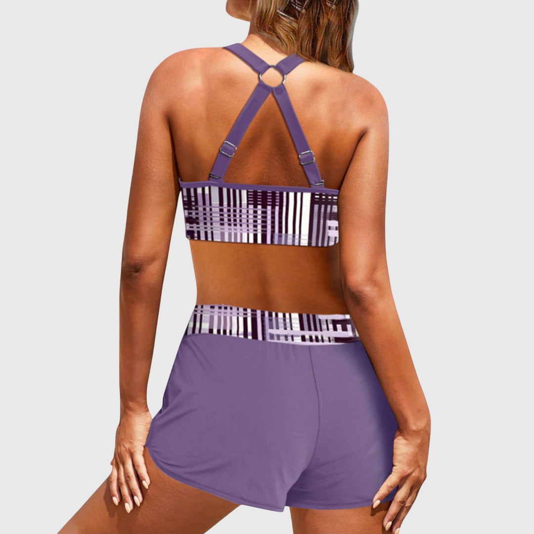 Gertrude | Ribbed High-Waisted Bikini Set