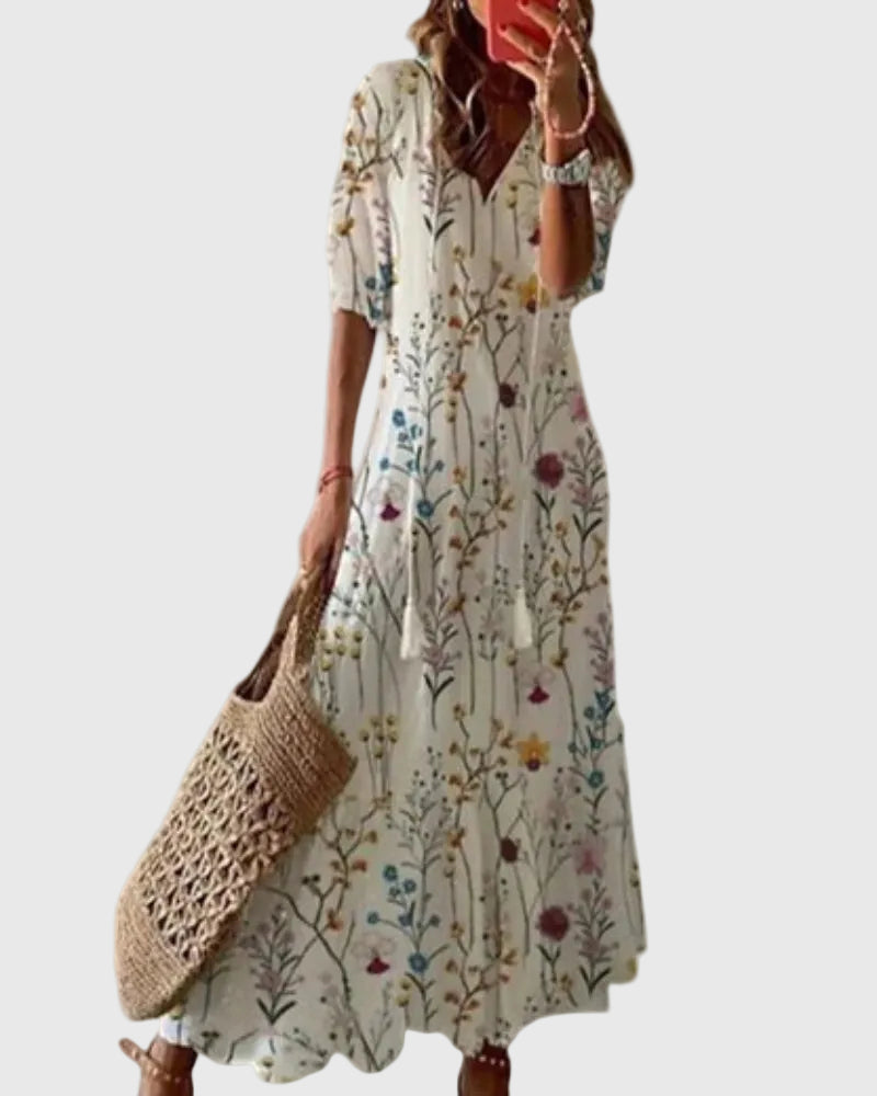 Amalia | Vintage Bohemian Summer Maxi Dress