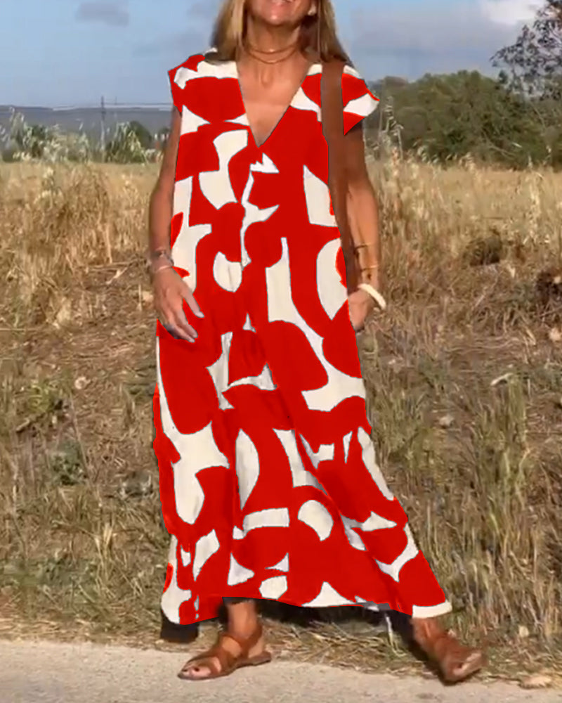 Kenley – Relaxed Abstract Dress