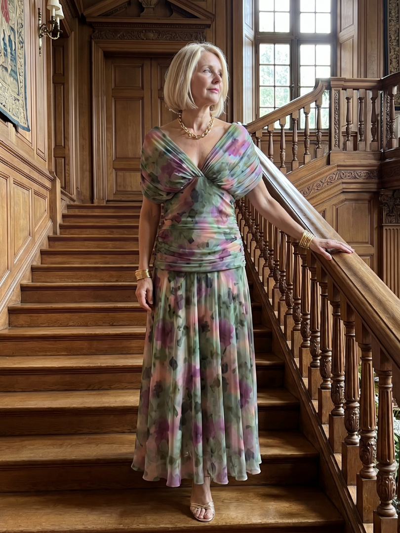 Stella & Grace™ | Elegant Flow Midi Dress