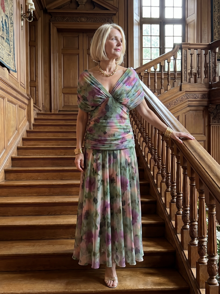 Stella & Grace™ | Elegant Flow Midi Dress