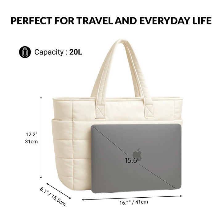 Cloudy - The Roomy Puffy Tote Bag