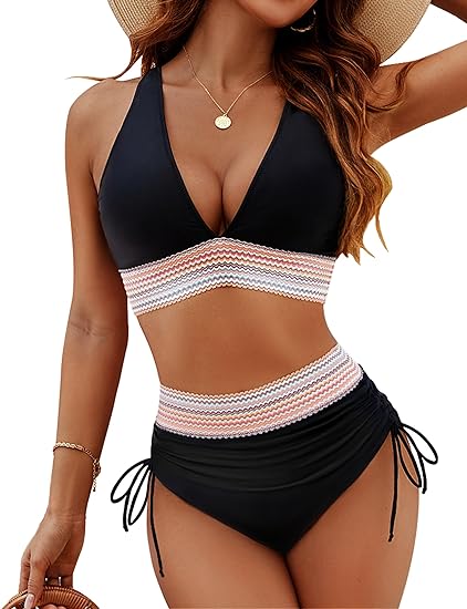 Ruched Tummy Control Bikini Set
