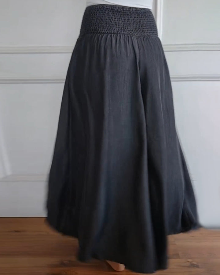 Reina - Comfy Wide-Leg Trousers Beach