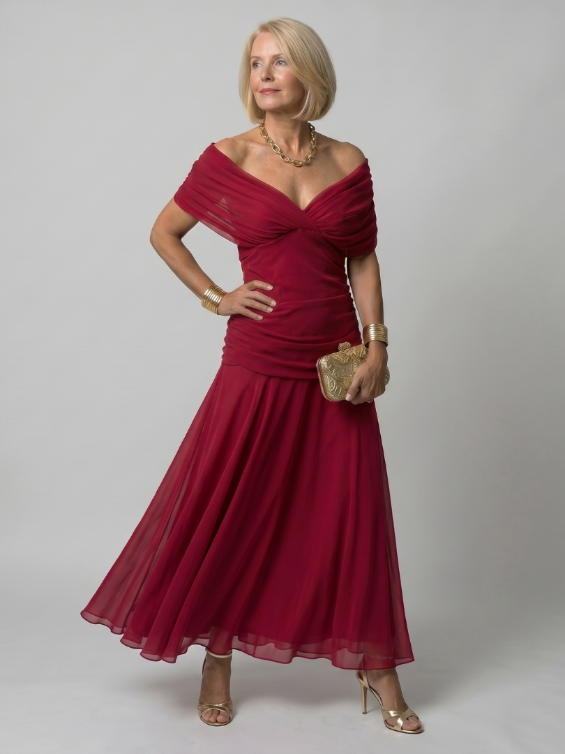 Stella & Grace™ | Elegant Flow Midi Dress