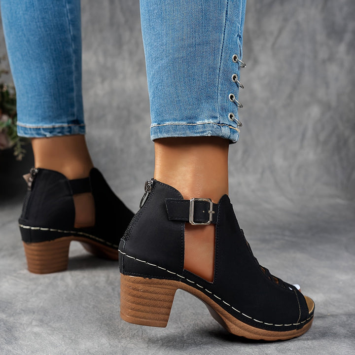 Nessa | Lattice-Heel Sandals Beach