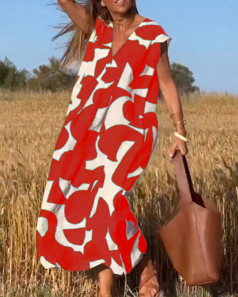 Kenley – Relaxed Abstract Dress