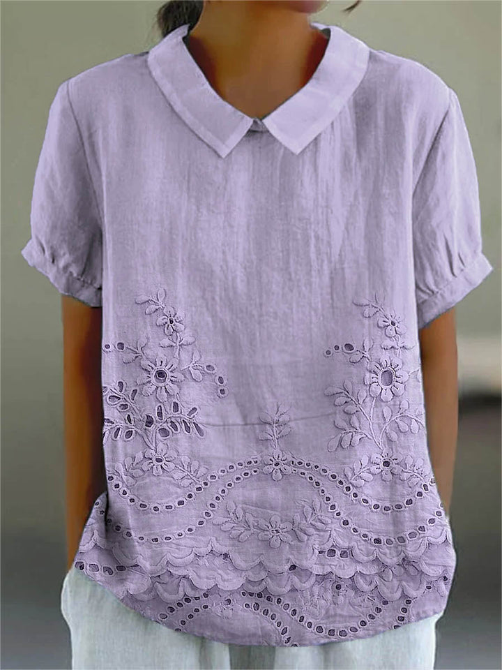 Lily | Embroidered Floral Blouse