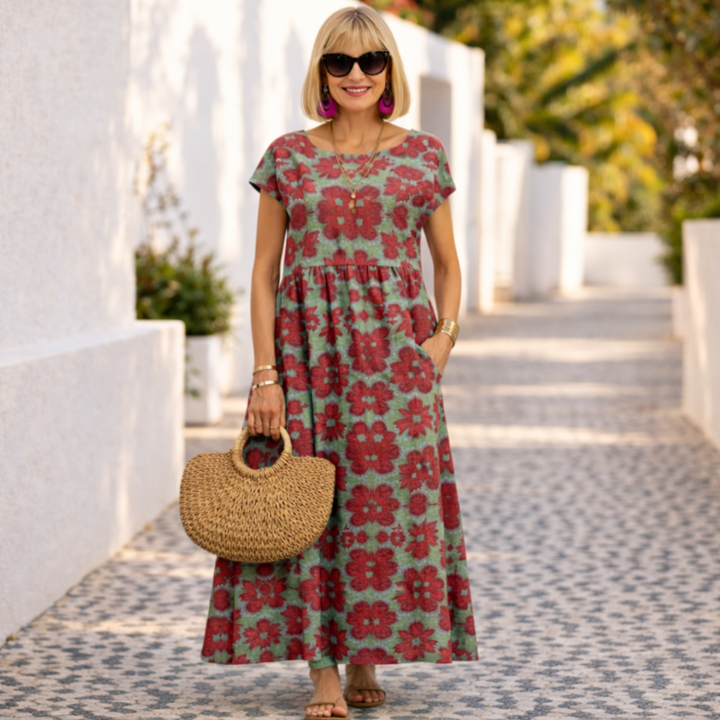 Valencia | Elegant Floral Dress
