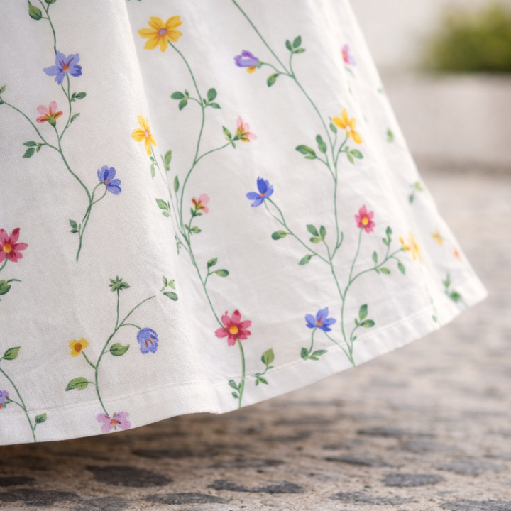 Robin | Midi Dress with Floral Print