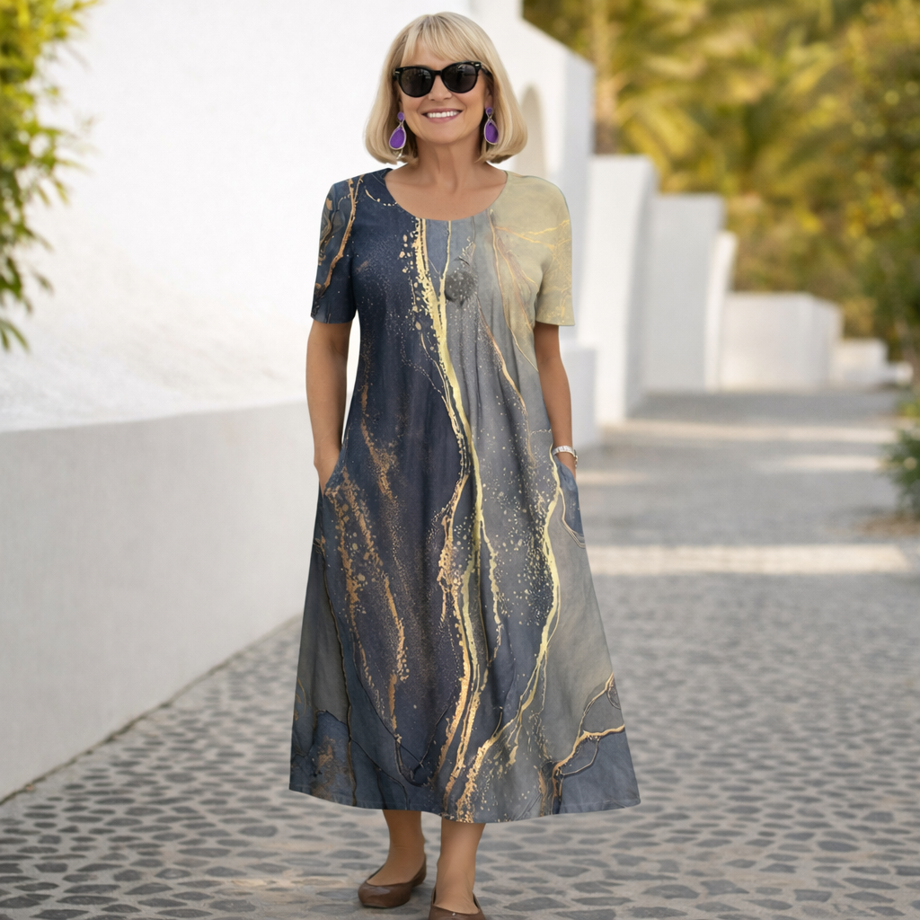 Robin | Midi Dress with Floral Print