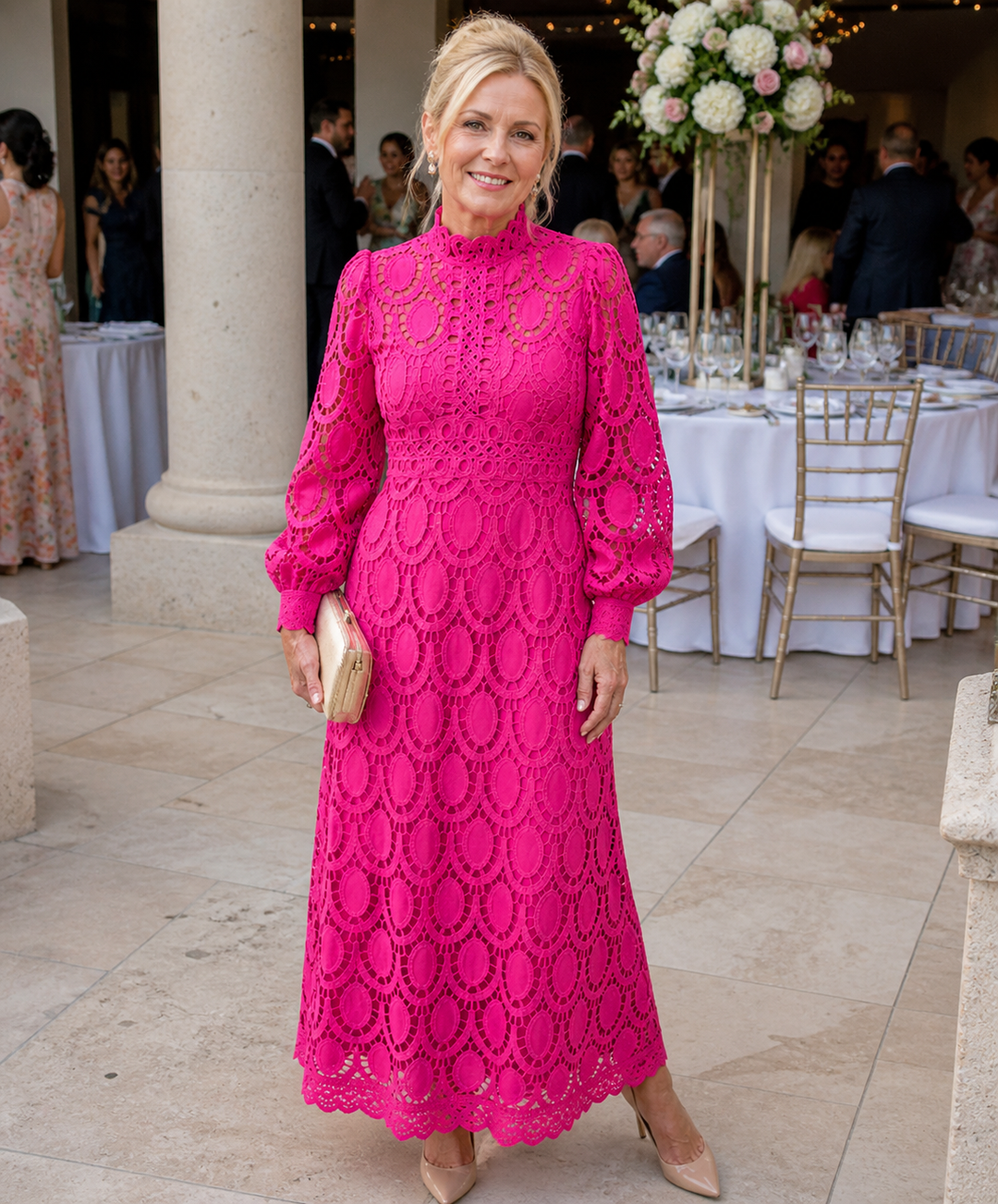 Stella & Grace™ | Elegant Lace Midi Dress