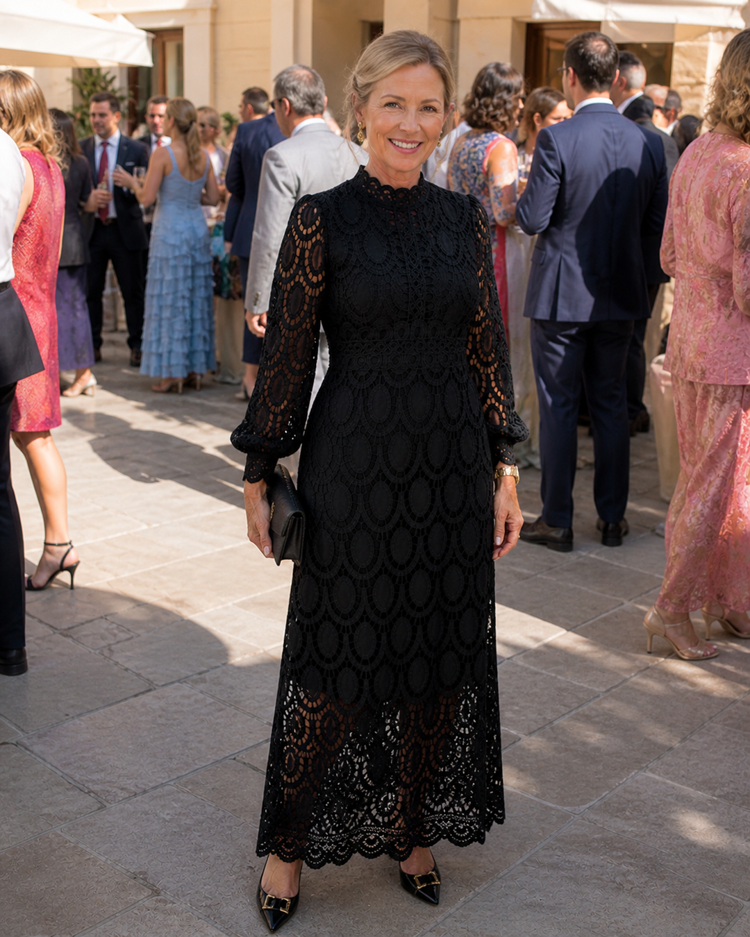 Stella & Grace™ | Elegant Lace Midi Dress