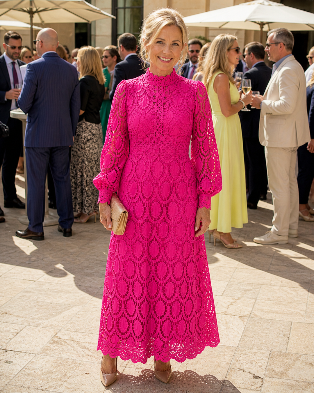Stella & Grace™ | Elegant Lace Midi Dress