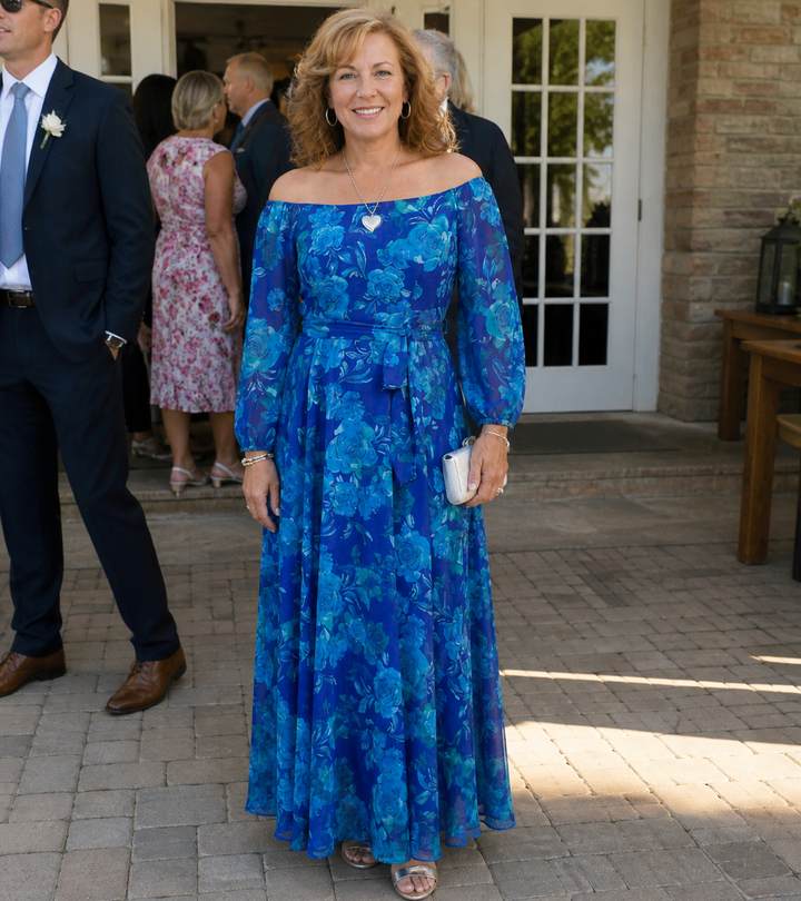 Stella & Grace™ | Floral Off-Shoulder Maxi Dress