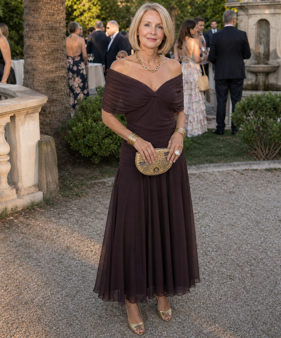 Stella & Grace™ | Elegant Flow Midi Dress