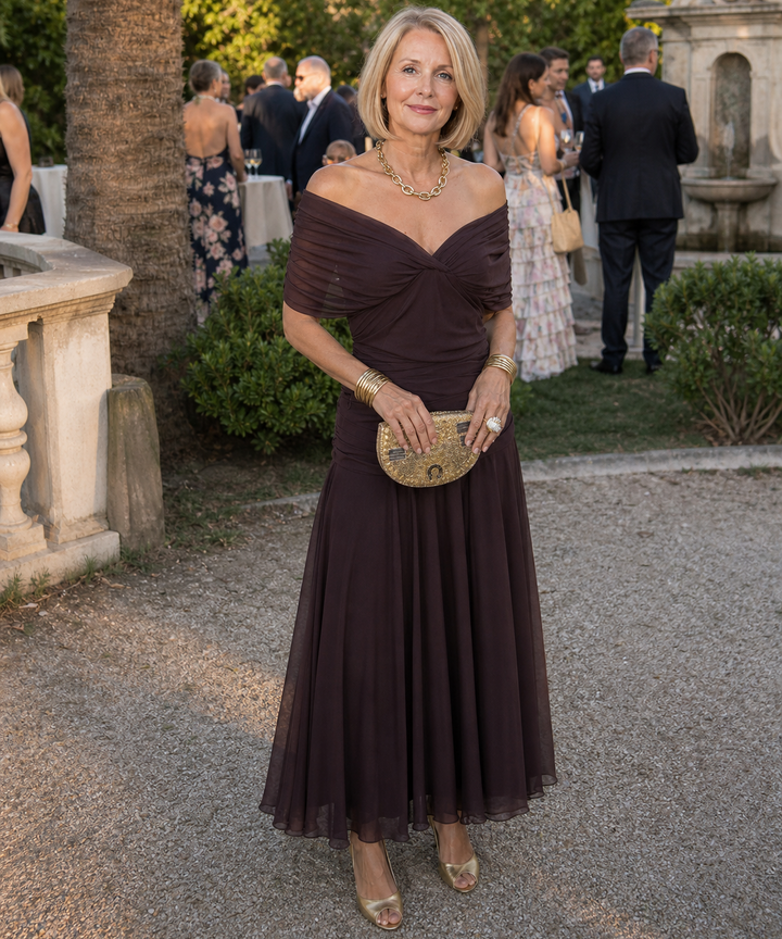 Stella & Grace™ | Elegant Flow Midi Dress