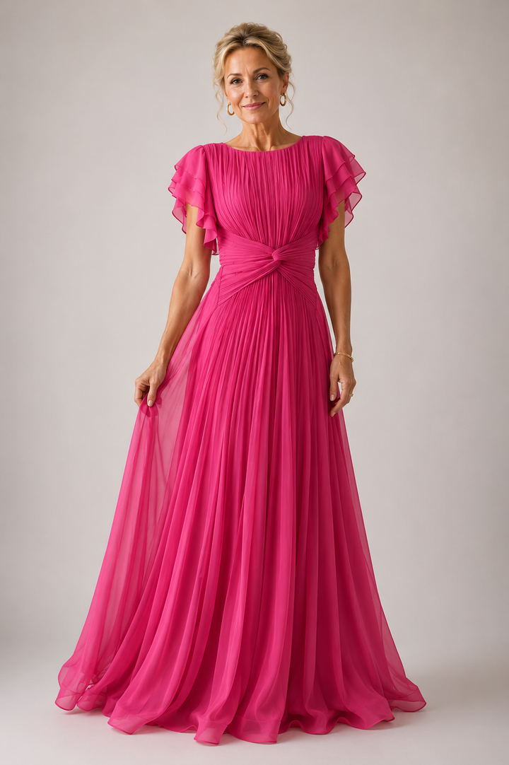 Stella & Grace™ | Elegant Pleated Evening Gown