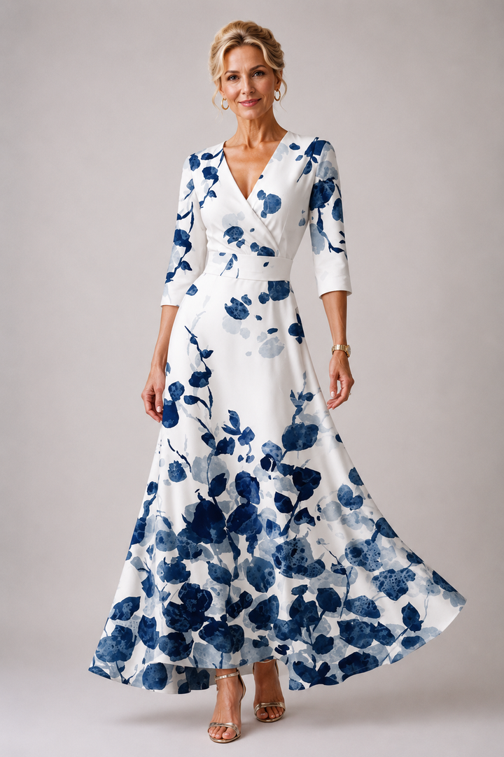 Ysa | Elegant Floral Print Dress
