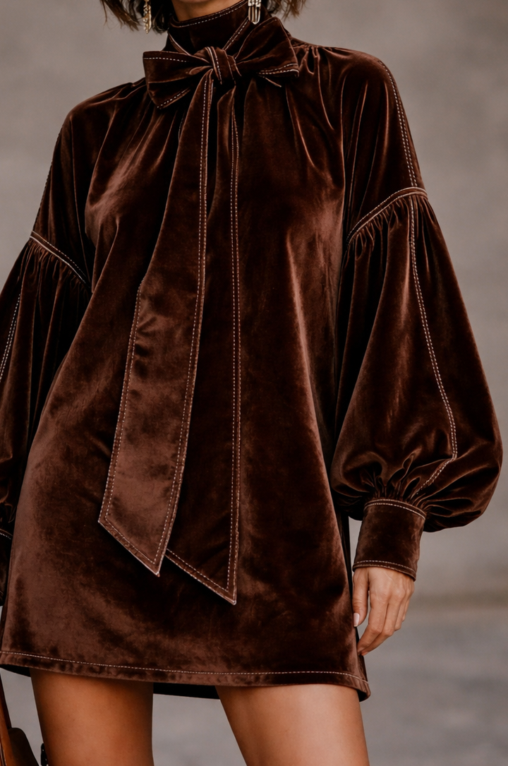 OCTAVIA | LUXURIOUS VELVET MINI DRESS