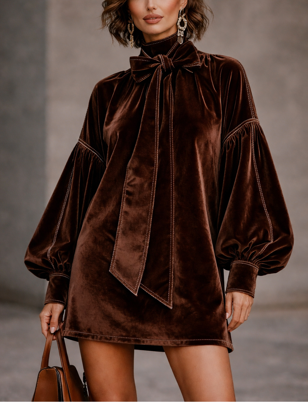 OCTAVIA | LUXURIOUS VELVET MINI DRESS