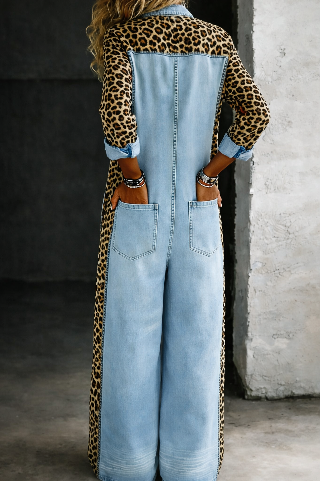 Amanda | Denim Jumpsuit with One-Piece Design