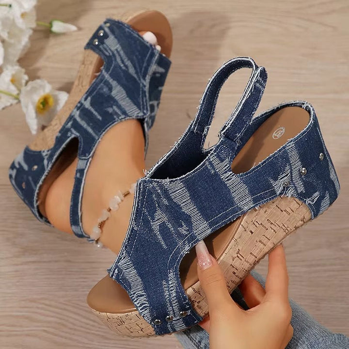 Deni | Wedge Sandals Beach