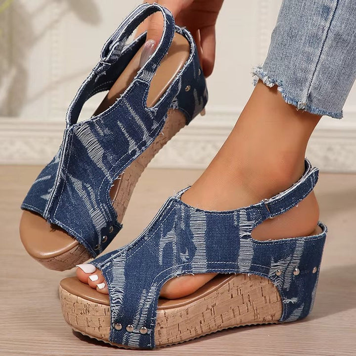 Deni | Wedge Sandals Beach