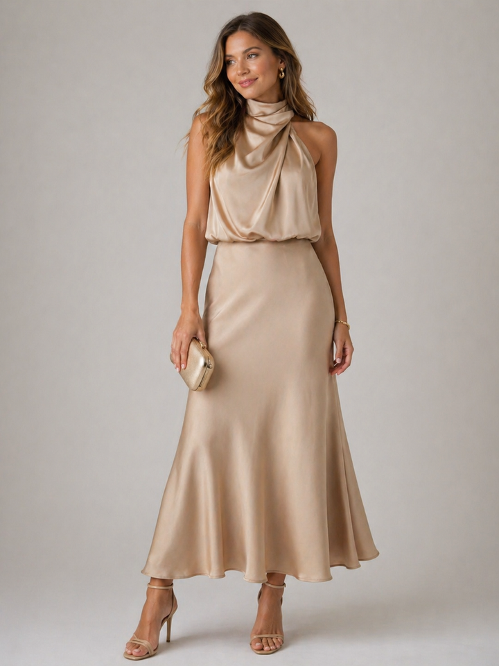 Stella & Grace™ | Elegant Draped Dress
