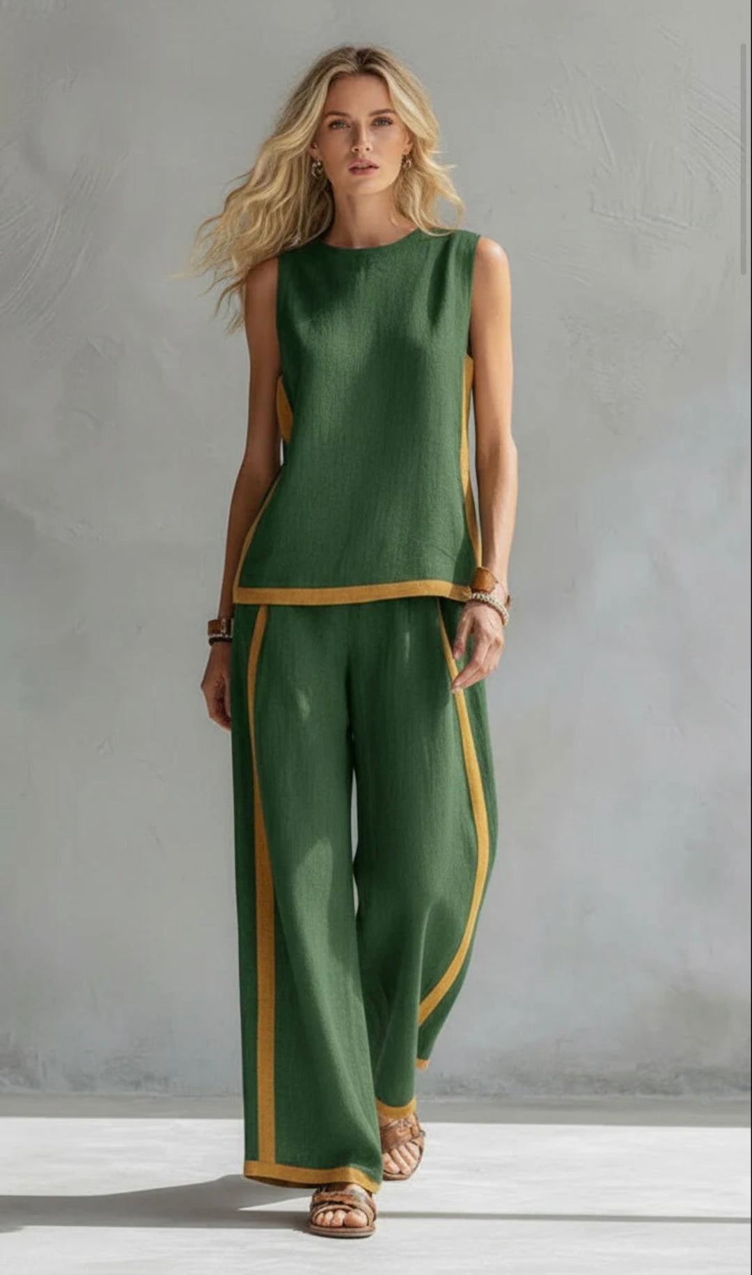 Leila - Elegant Cotton and Linen Essentials Set