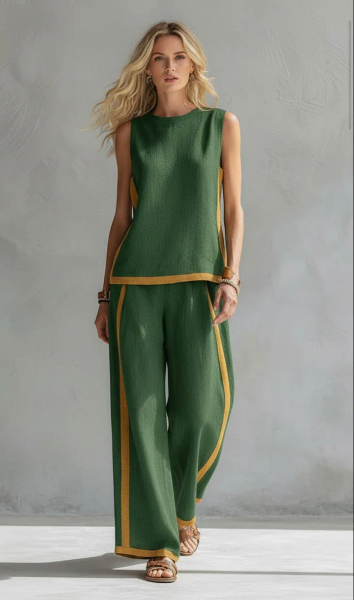 Leila - Elegant Cotton and Linen Essentials Set