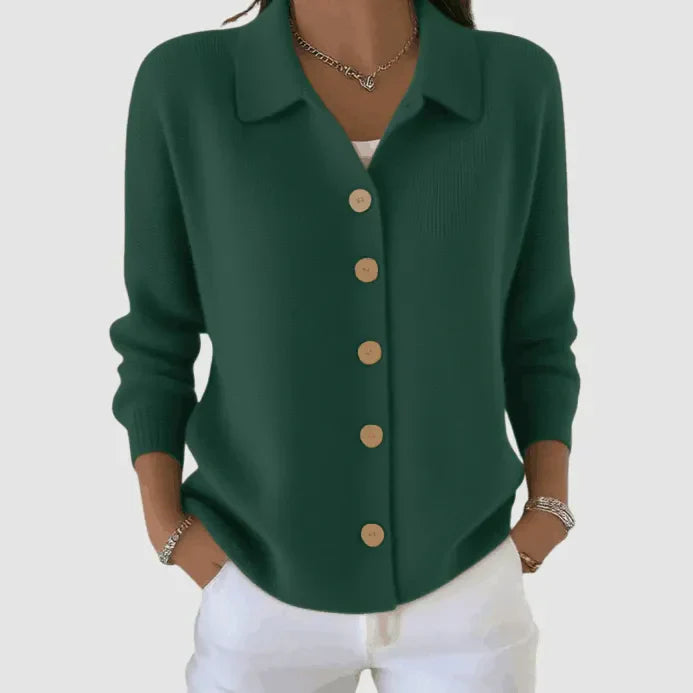 Knitted Button-Up Cardigan